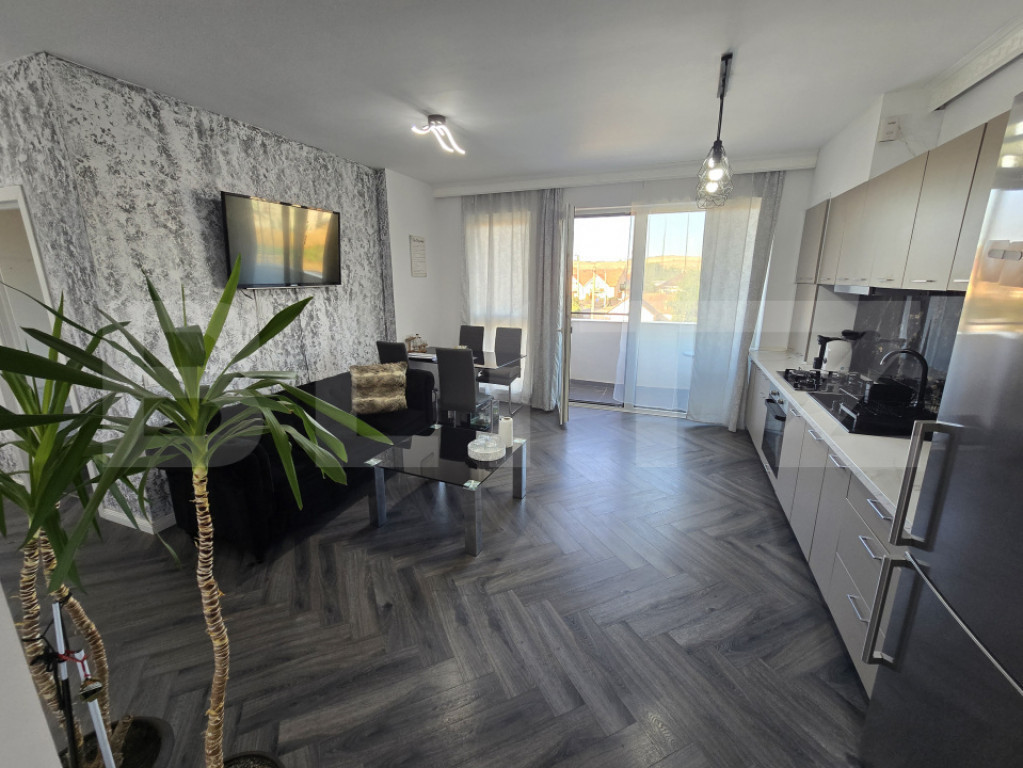 Apartament cu 3 camere, 58 mp, zona Primarie Apahida