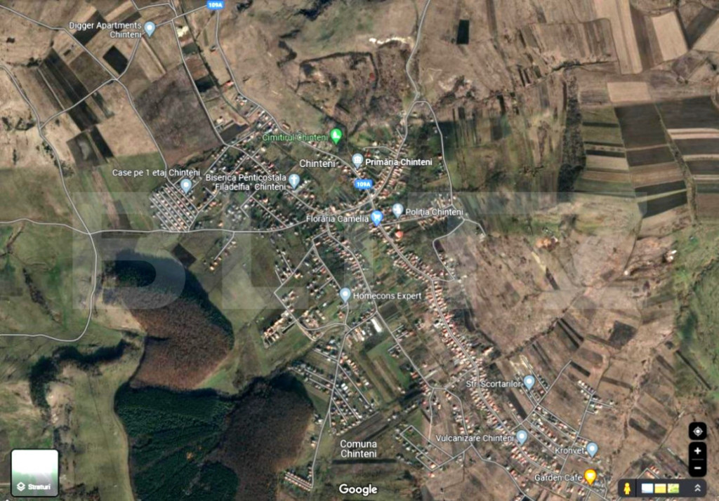 Blitz - Teren Chinteni intravilan 1.140 mp, cu livadă!