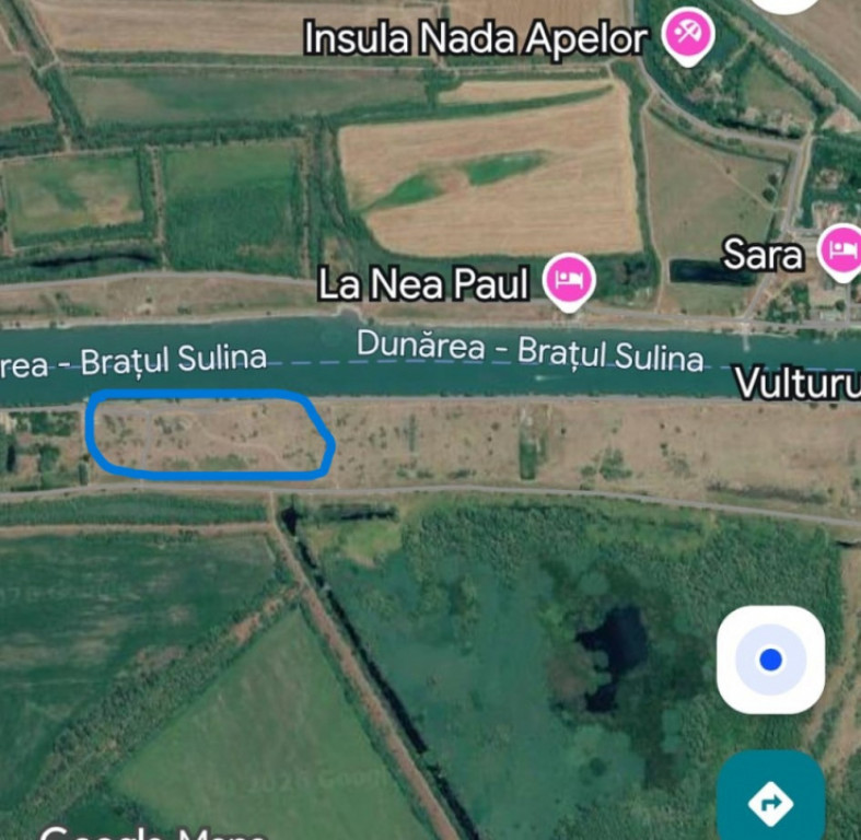 TEREN INTRAVILAN -DELTA DUNARII ,CANAL SULINA,LOCALITATEA VU