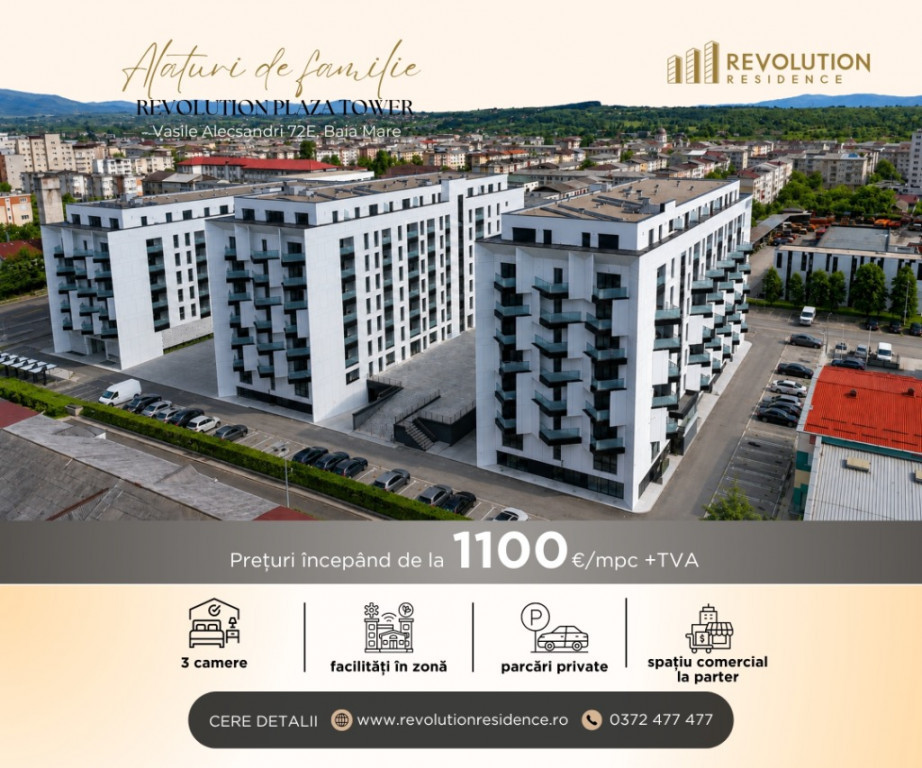 NEW! COMISION 0% - Apartamente 3 camere - Oltului 13C, Baia Mare