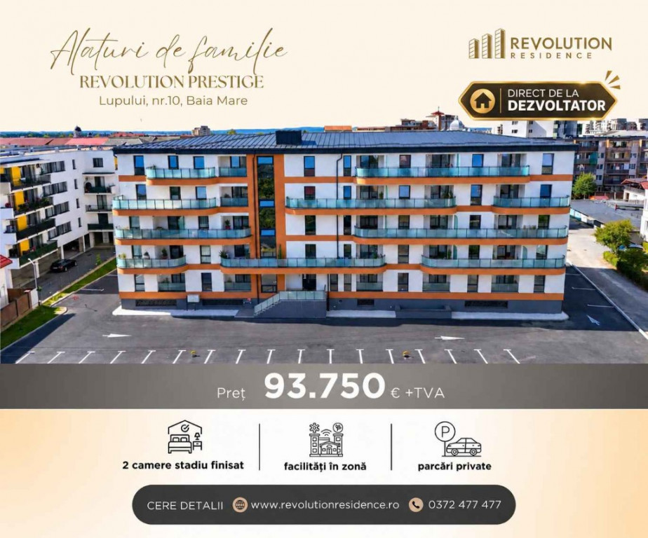 COMISION 0%-Apartament finisat 2 camere - str. Lupului nr10, Baia Mare