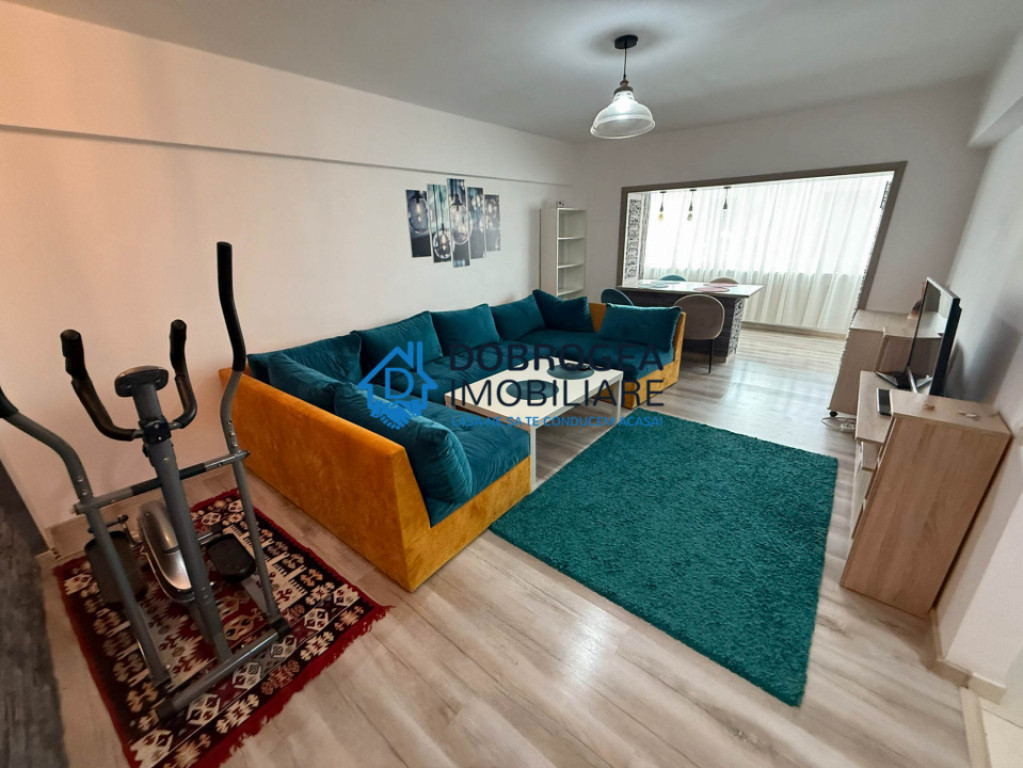 Strada Babadag, etaj 2, 3 camere, mobilat-utilat, centrala t