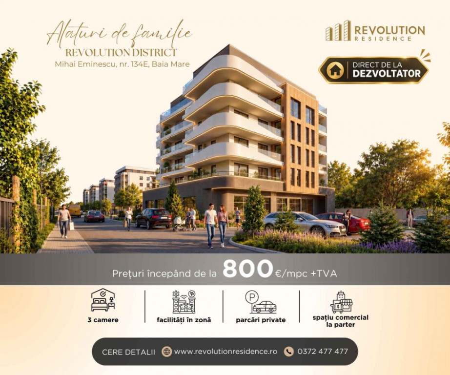 NEW! COMISION 0% - Apartamente 3 camere - Mihai Eminescu 134E