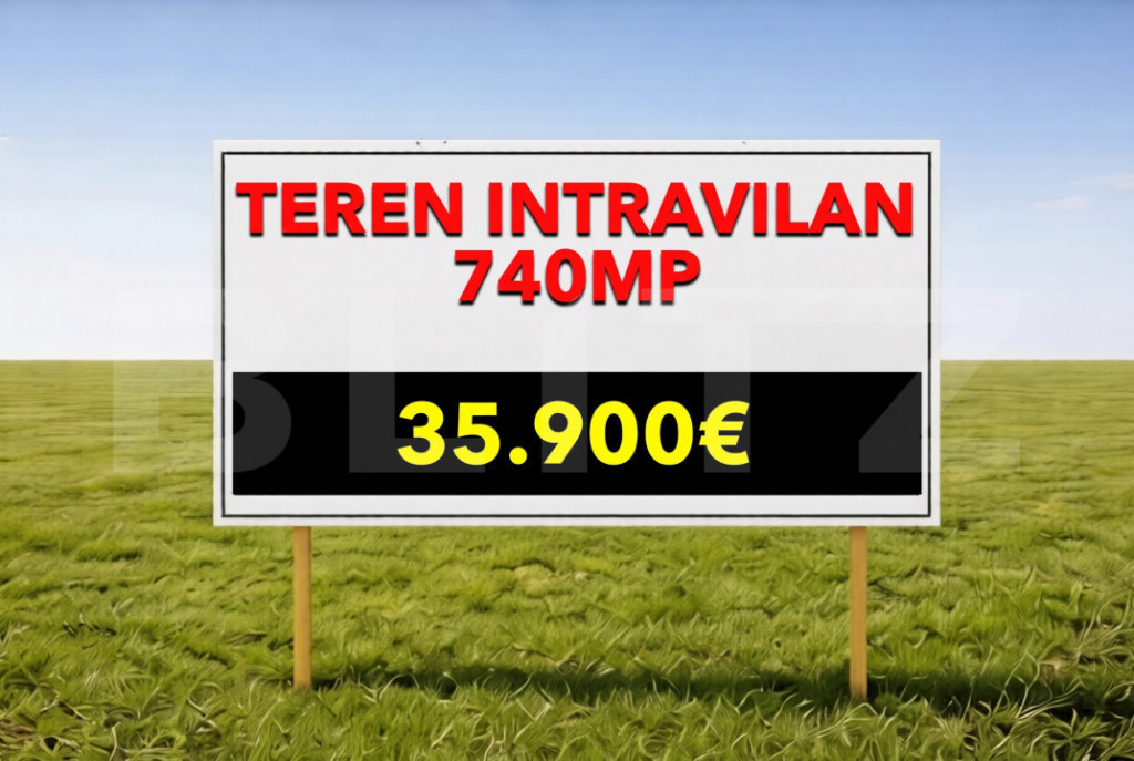 Teren intravilan Mosnita Noua 740mp Front 19m investitie zo
