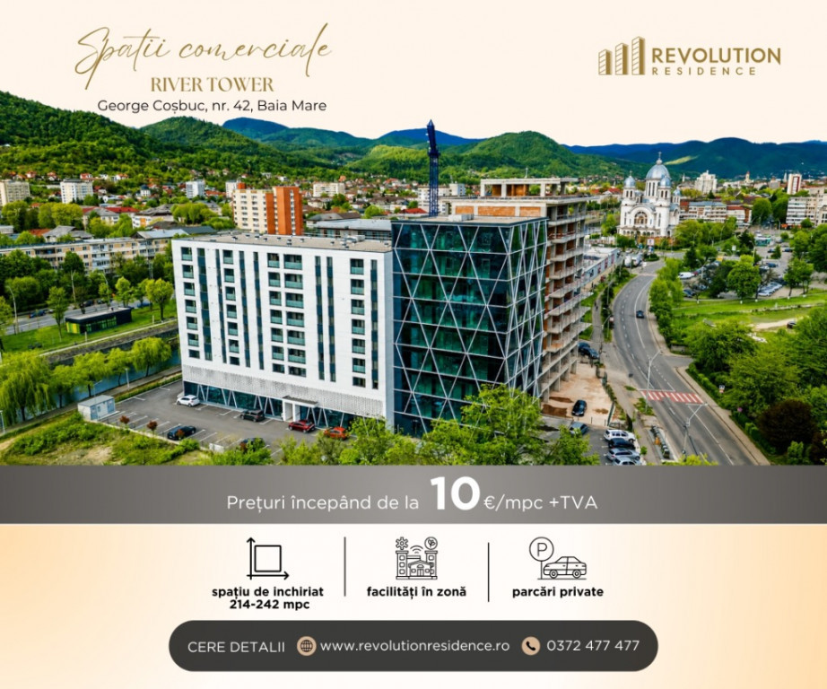 NEW! Spatiu Comercial-Birouri DE INCHIRIAT- George Cosbuc 42,Baia Mare