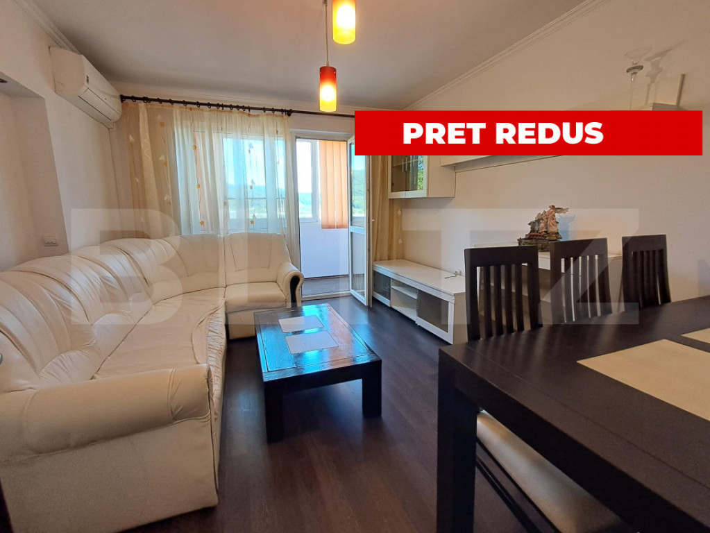 Apartament 3 camere, 55 mp, complet mobilat, la 3 km de Ceta