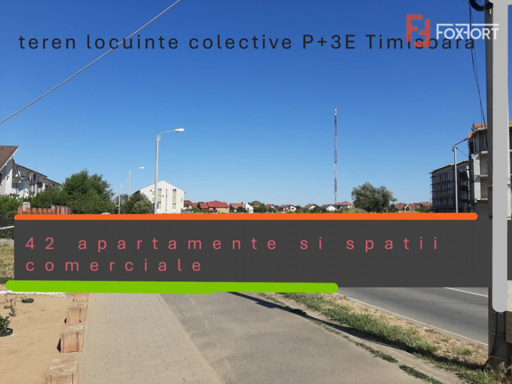Teren S+P+3E servicii si locuinte colective, zona Braytim/Ti