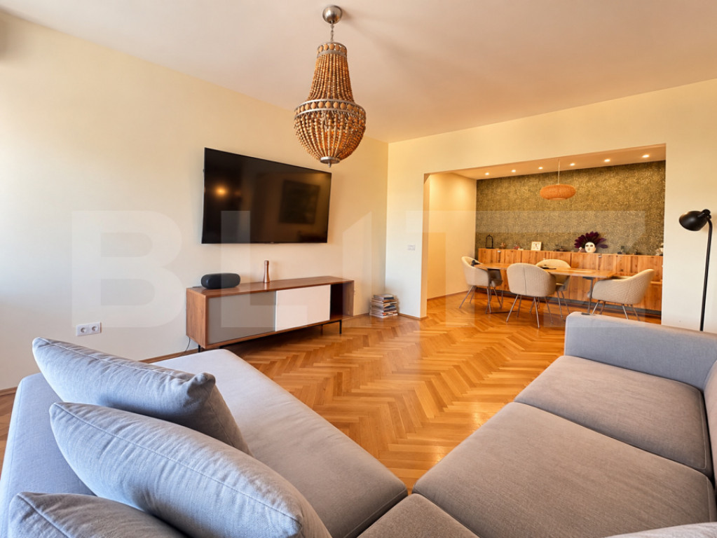 Apartament vanzare, 3 camere spațioase, 84 mp, vedere panor