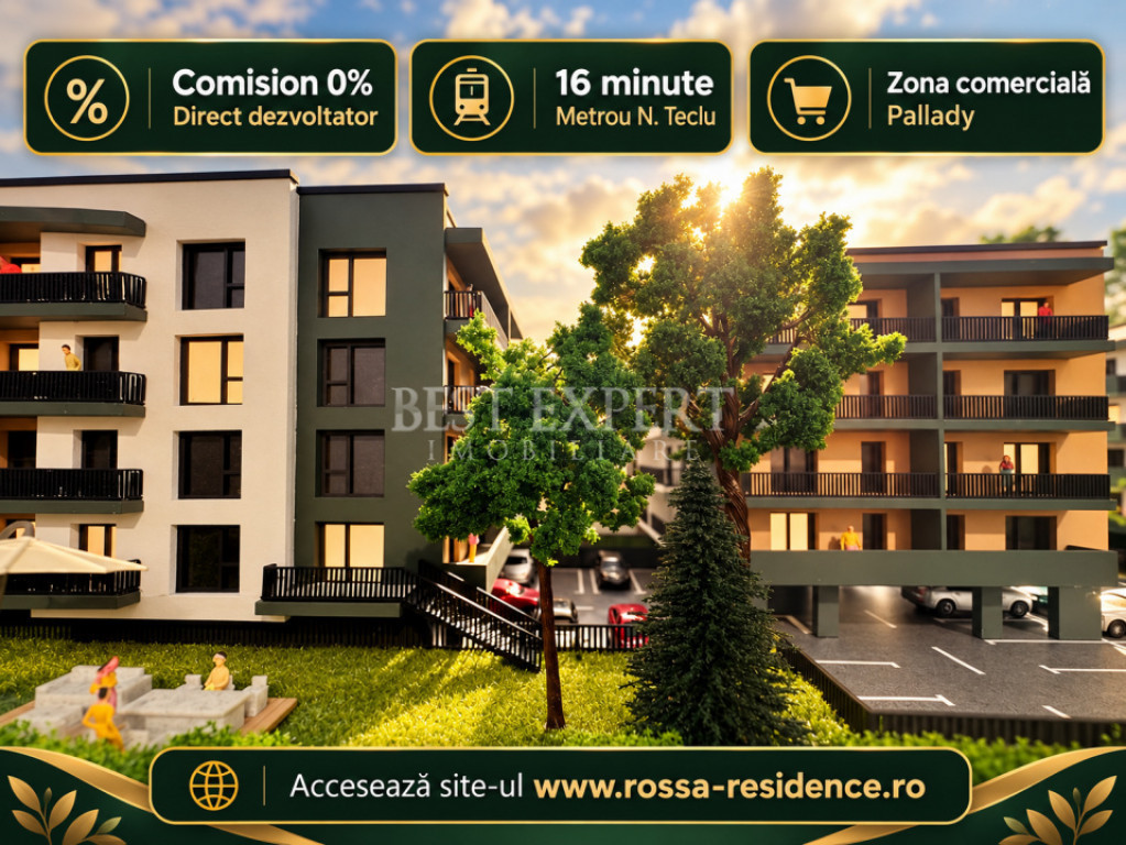 2 Camere Gradina Incalzire Pardoseala -Zona Linistita/Parcar