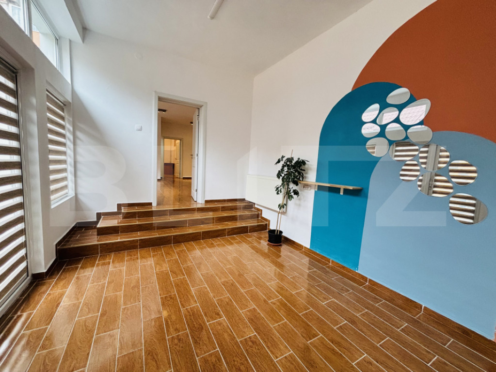 Spațiu comercial de 200 mp la casă, renovat, cu centrală