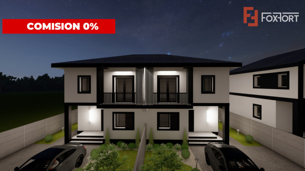 Comision 0% Duplex de vanzare, 4 camere, teren 466 mp - Mosn