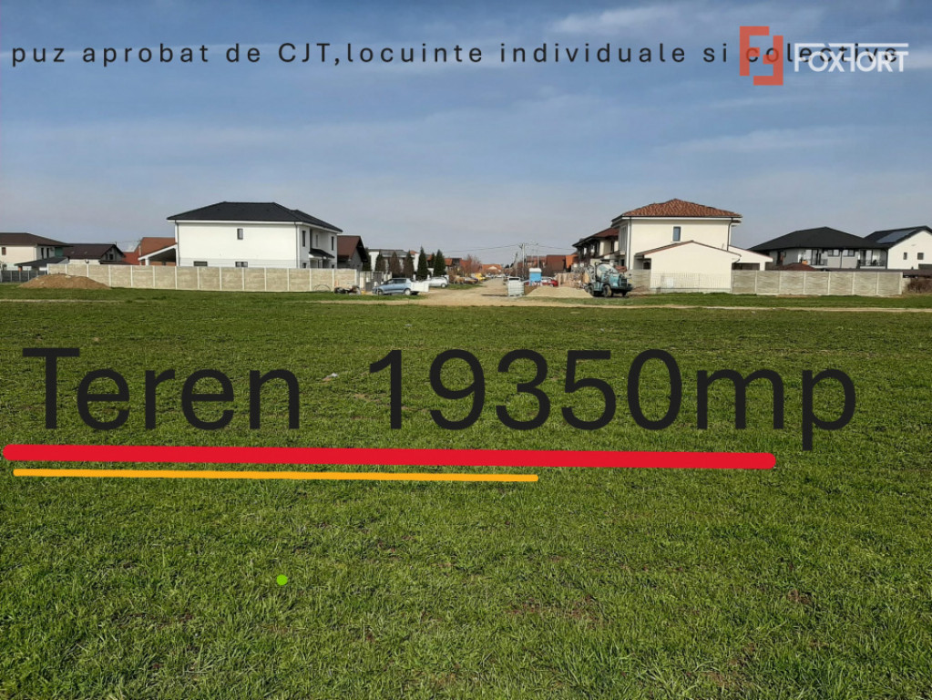 Teren extravilan de 19350 mp - zona Chisoda