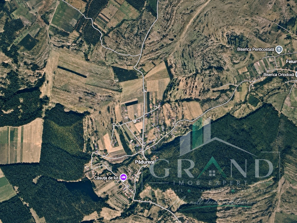 Teren intravilan, suprafata 2900mp, front la drum 25,6m, dup