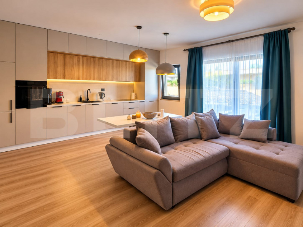 Apartament cu 2 camere, 57 mp, gradina 23 mp, zona Somesului