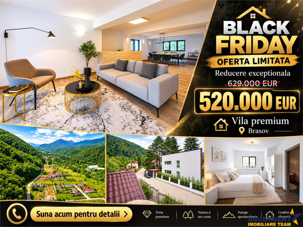Black Friday! Resedinta exclusivista, pret exceptional, cond