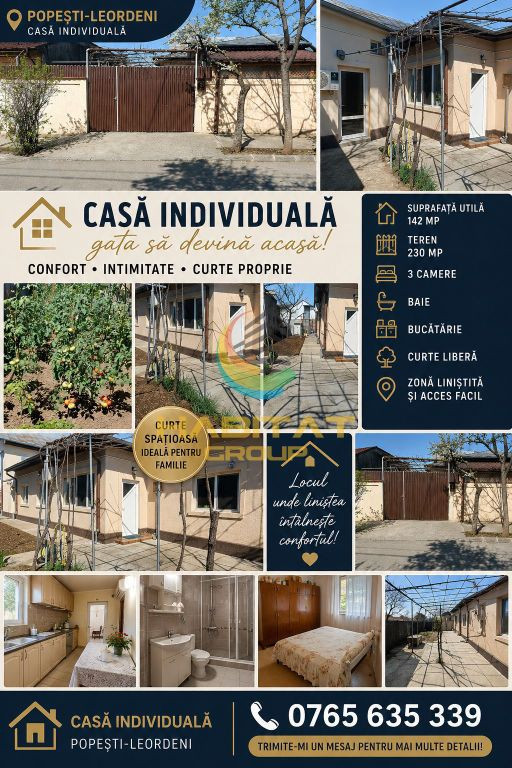 Vânzare Casă în Popești-Leordeni, Zonă Veche!