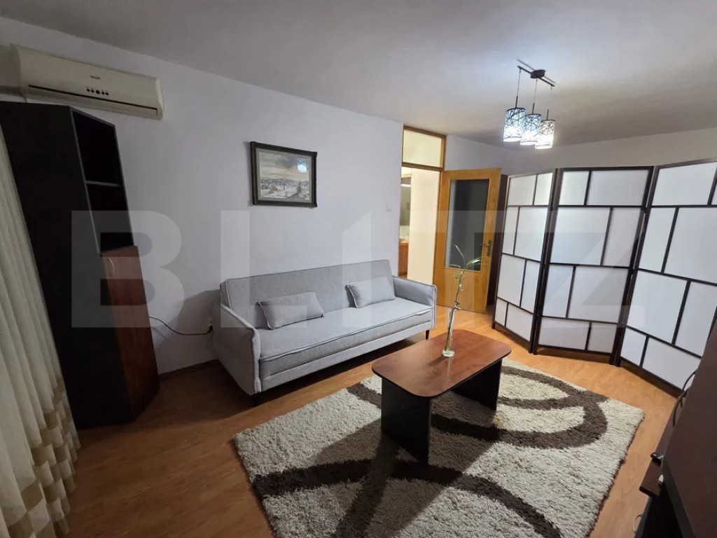 Apartament 1 camera, 42 mp, parcare, pet-friendly, A.C, zona