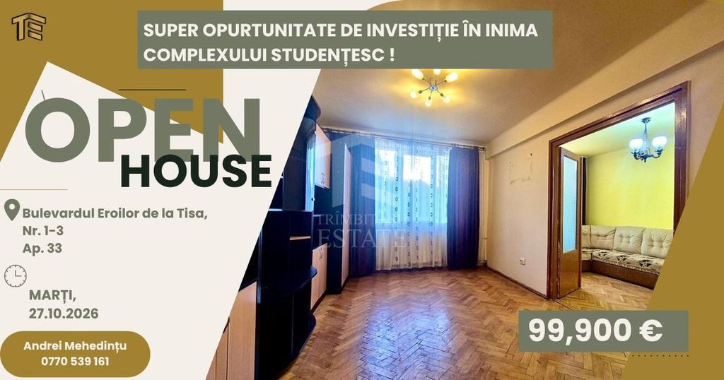 COMPLEX STUDENTESC - Eroilor de la Tisa | 3 cam | centrala proprie