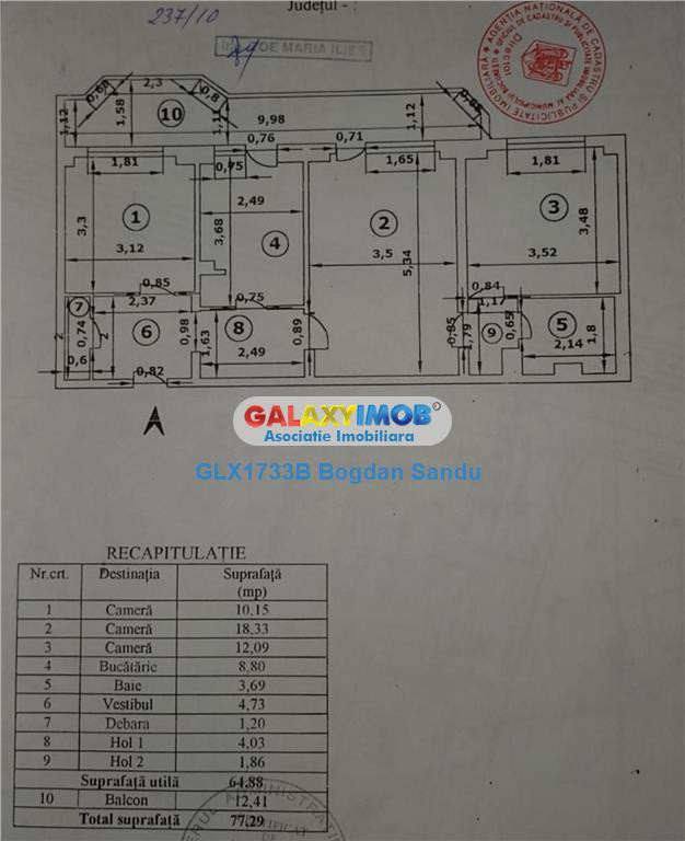 Apartament 3 camere de in Pantelimon - Sos. Vergului