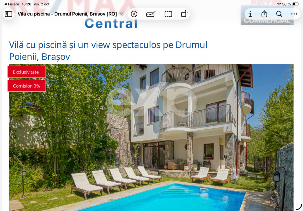 Vila deosebită cu piscina pe Drumul Poienii, Braşov