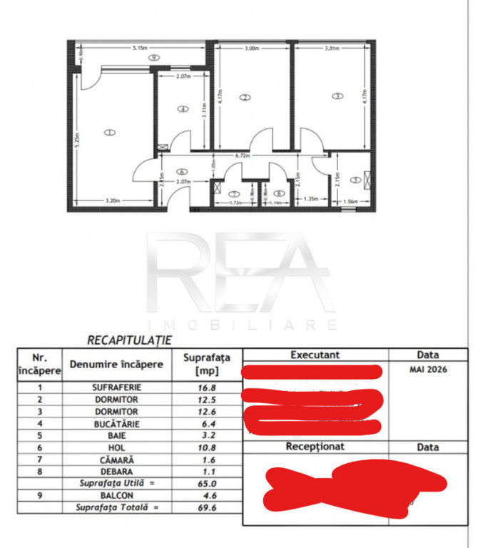 ​Apartament generos de 3 camere – Decomandat Colentina
