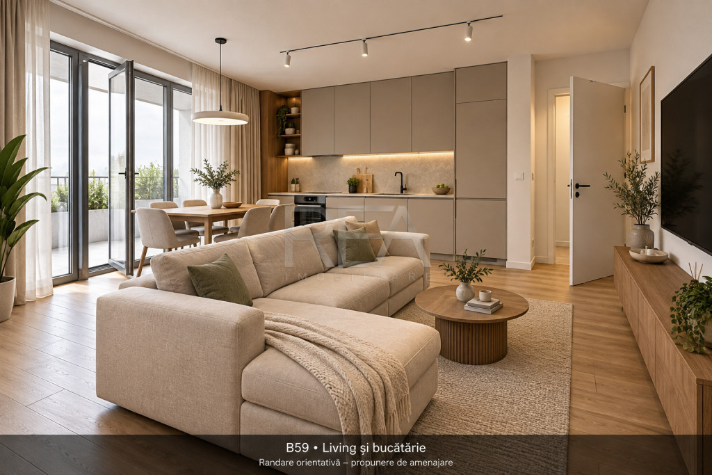 3 camere | Cortina 126 | 96,5 mp utili + balcon 25,3 mp | Et