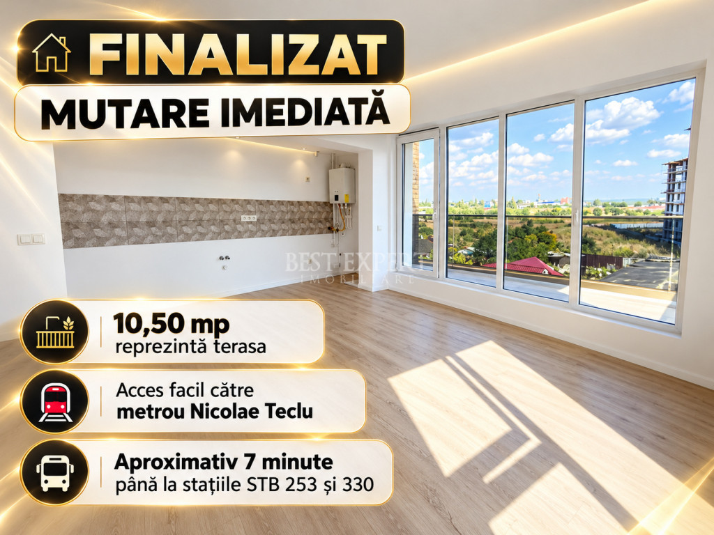 SPAȚIU, CONFORT & TERASĂ | 3 CAMERE | THEODOR PALLADY | FI