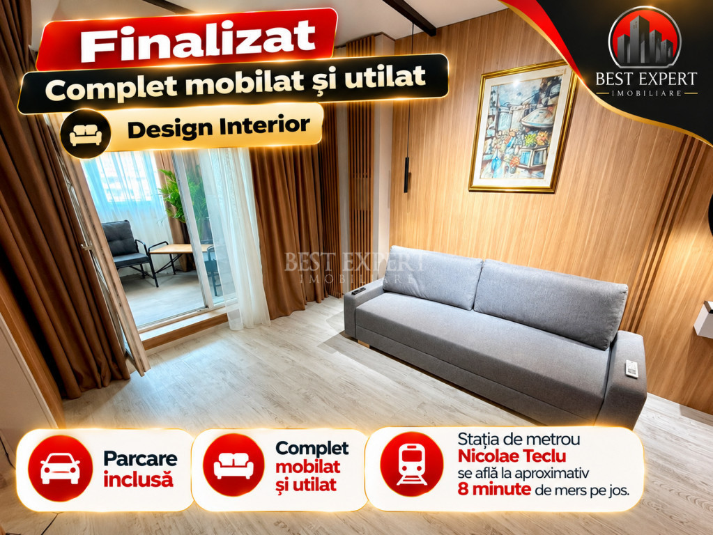 ✨ Studio Premium cu Dormitor Separat | Designer Interior |