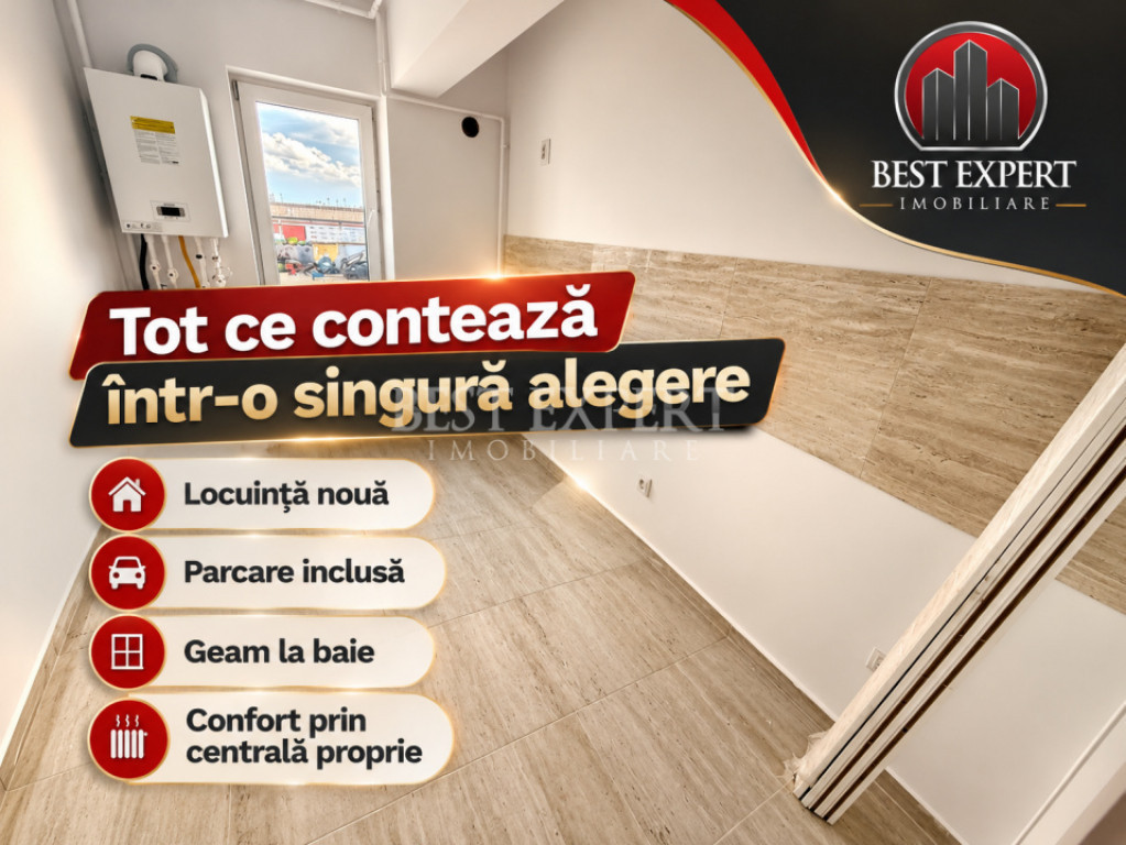 Apartament 2 Camere | Încălzire în Pardoseală | Baie cu