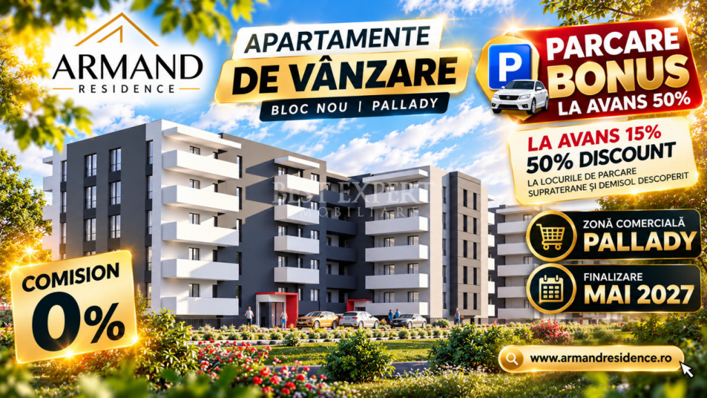 2 Camere | Bloc Nou | 10 Min. Parcul Teilor | Parcare BONUS