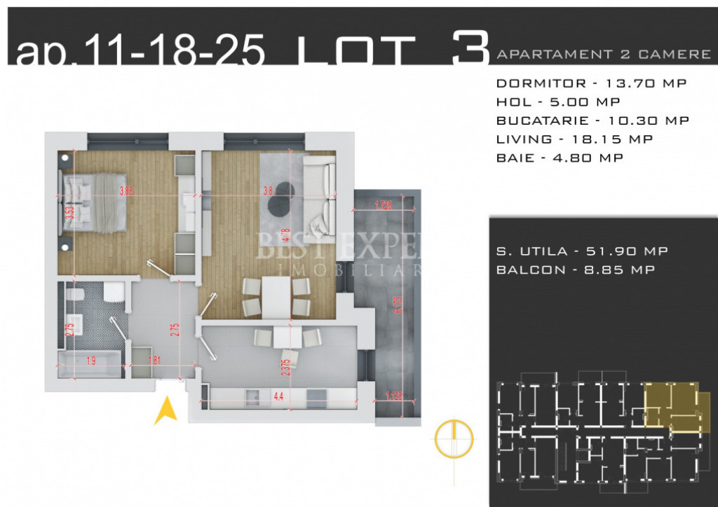 2 Camere | Avans 15% | Direct Dezvoltator | Ideal Investiți