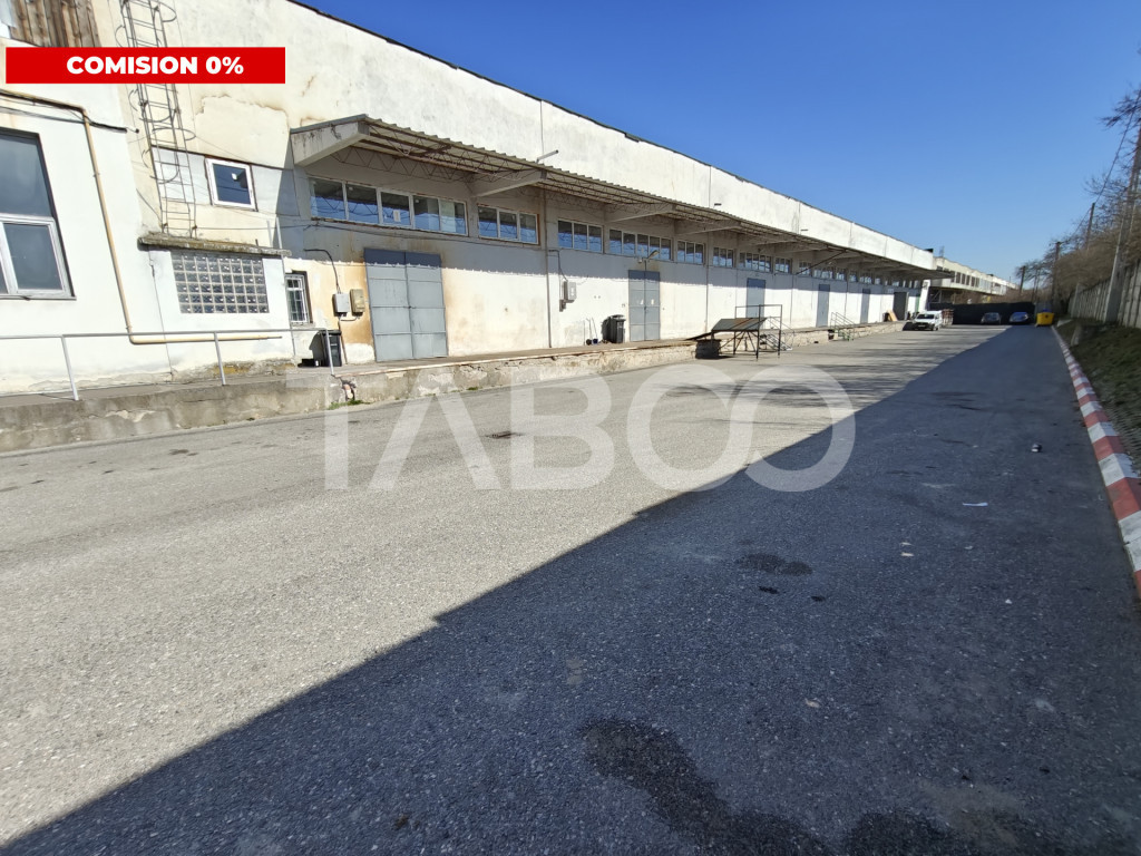 Spatiu depozitare cu rampa pentru camion - zona accesibila -