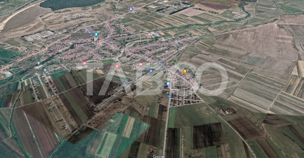 Teren de vanzare 629 mp cu autorizatie de constructie Cristi