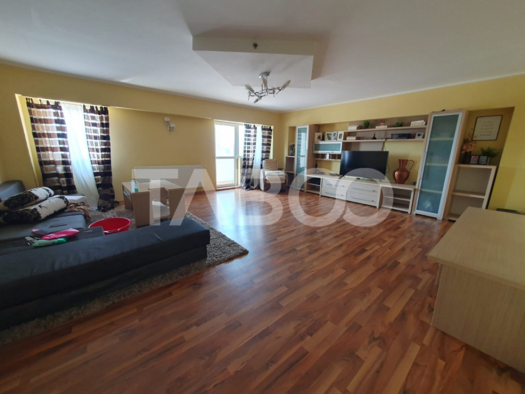 Apartament 4 camere 120 mp utili + balcon etaj 2 mobilat ut