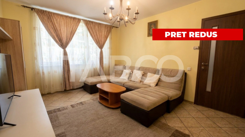 Apartament mobilat utilat 3 camere cu balcon zona Rahovei Si