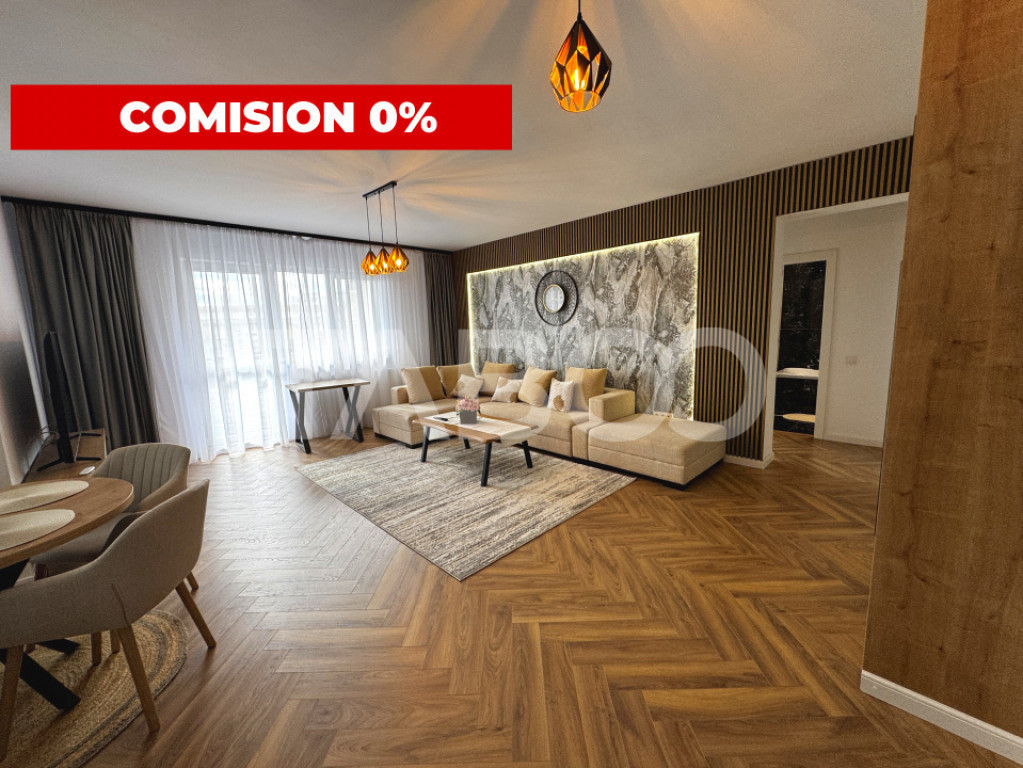 Apartament de lux cu 2 camere 60 mpu plus balcon etaj 3 Raho