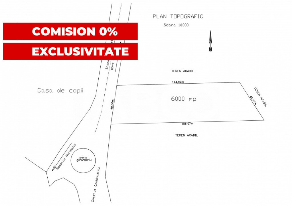 Teren 6.000 mp Șoseaua Combinatului ideal ansamblu reziden?