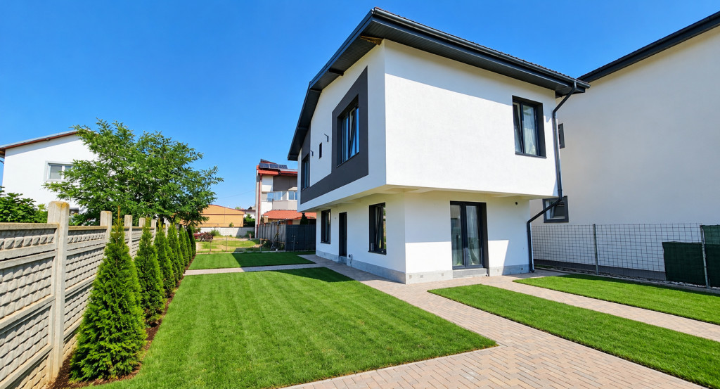 Vila individuala noua, 140 mp, 350 mp teren, Chiajna, acces