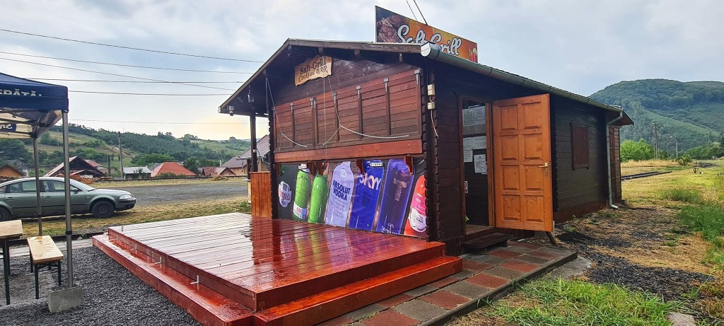 Casuta lemn mobila 45 mp, fast food - Praid Harghita