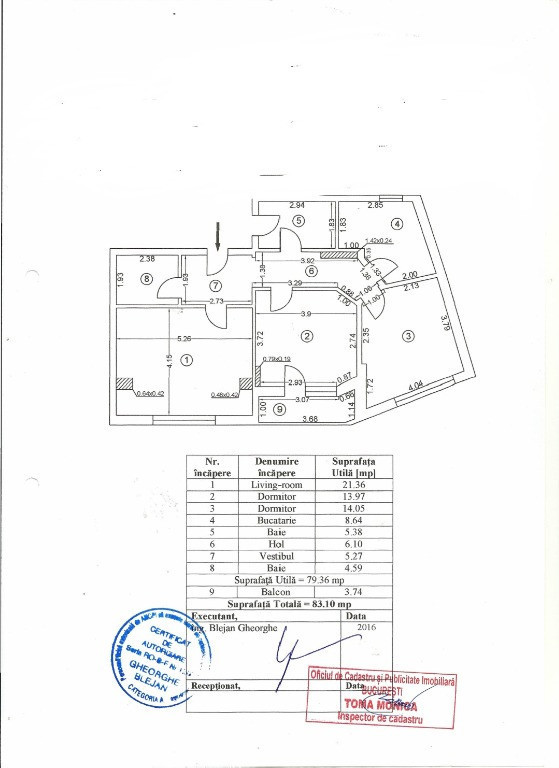Vânzare apartament decomandat, 3 camere! Bd. Alexandru Obregia