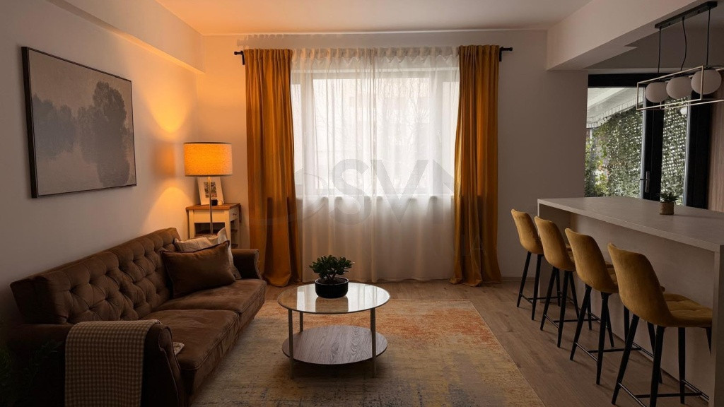 Baneasa, 3 camere, 110mp, parter, finisaje de lux, mobilat ?
