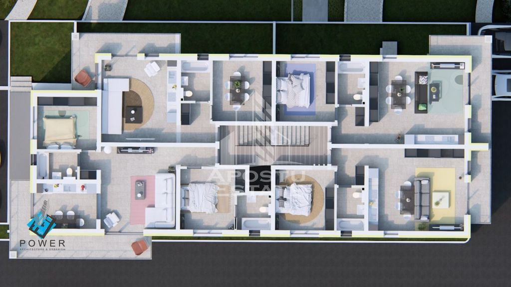 Apartamente cu 3 camere, 2 bai si terasa de 16 mp la intrare in Giroc.