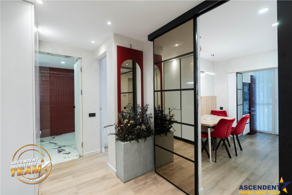 Apartament cu 2 camere, amenajat de designer, cu un concept