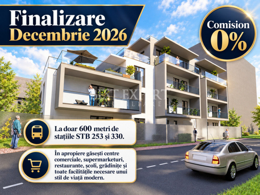 Direct Dezvoltator | 2 Camere | Parcare Inclusa | STB la 600