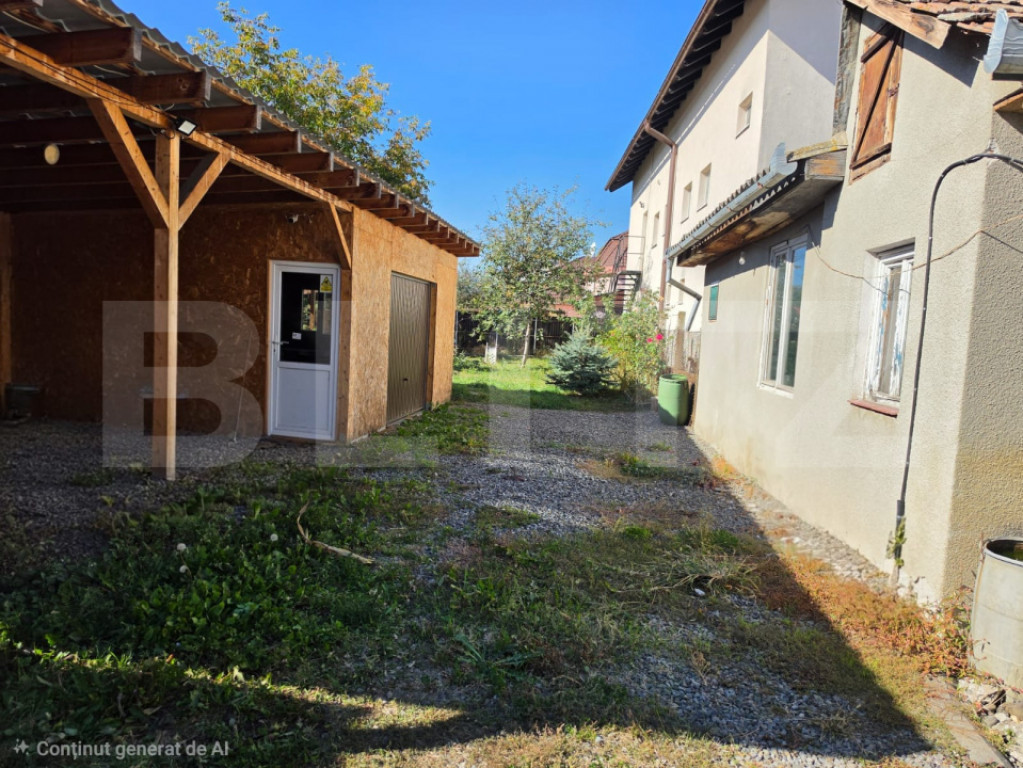 Casa 2 camere + garaj si dependinte - Teren 483mp - zona cen