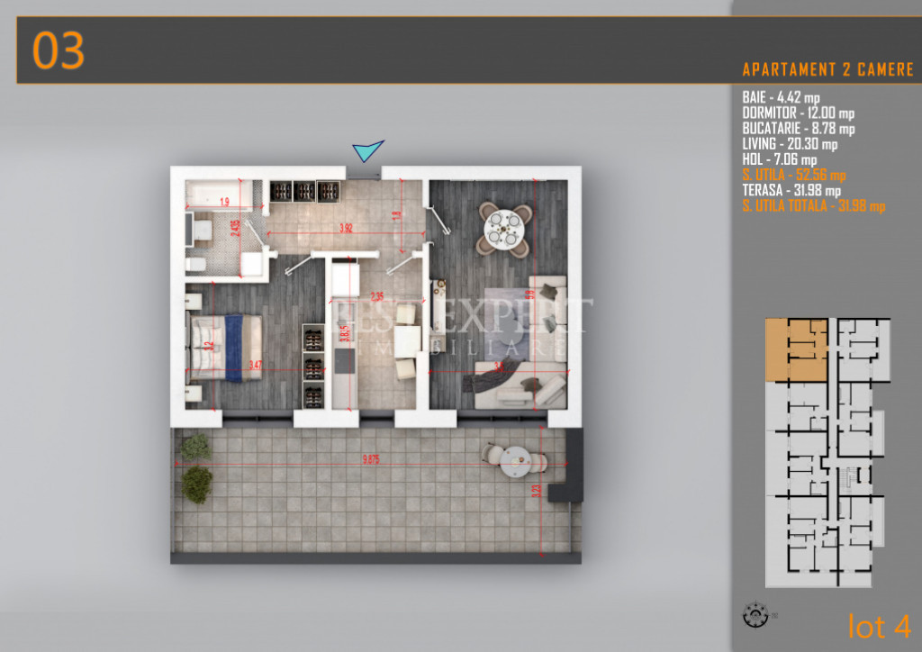 2 Camere Moderne| Terasa generoasa | Direct Dezvoltator | Ac