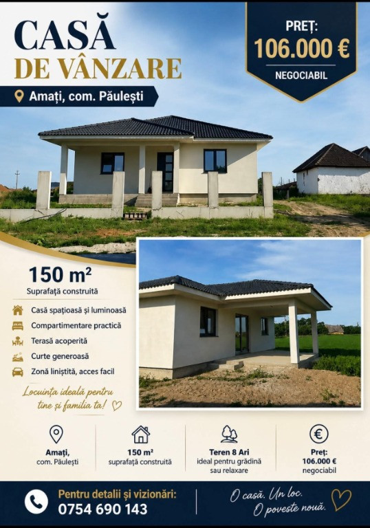 Casă de vânzare în Amați