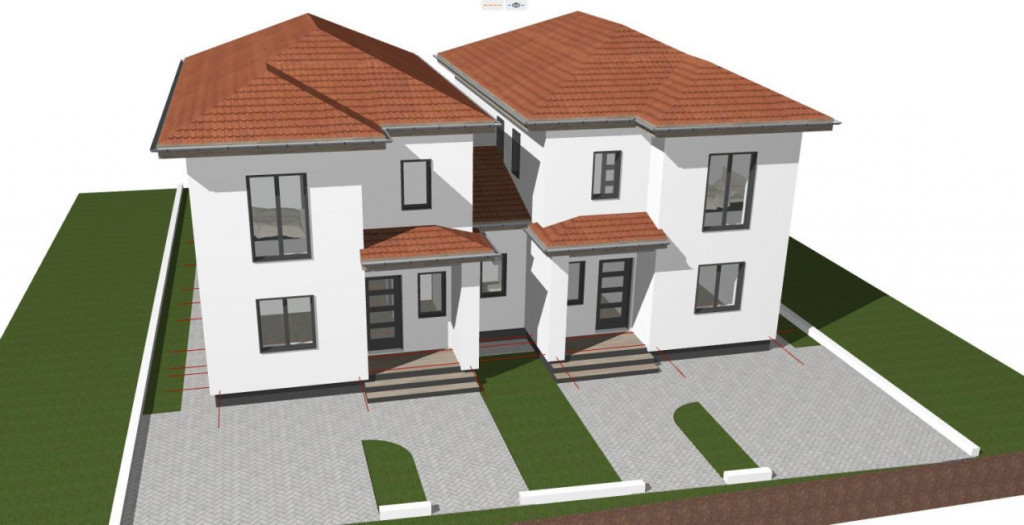 Duplex elegant, 4 camere, 105 mp, 250 mp teren - Sanandrei