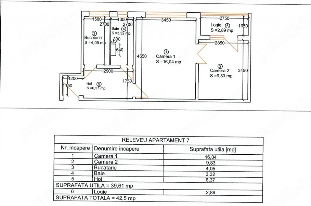 Apartament 2 camere | Etaj 1 | Zona Girocului