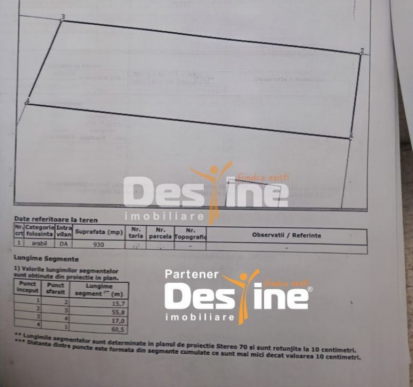 TEREN intravilan MIROSLAVA -Balciu , 930 MP, 89.900 EURO